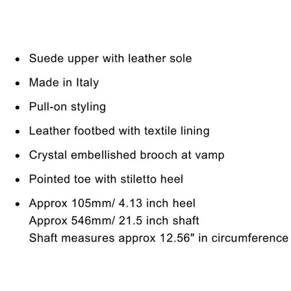 Manolo Blahnik Plinianuthi EU 41 US 11 Black Suede Over The Knee OTK boots NWOB - Picture 13 of 13